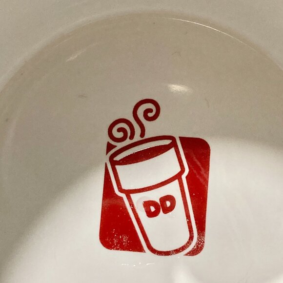 Dunkin' Donuts Ceramic Coffee Cup Mug Red White Collectors 2017 DD IP Holder - Picture 7 of 10